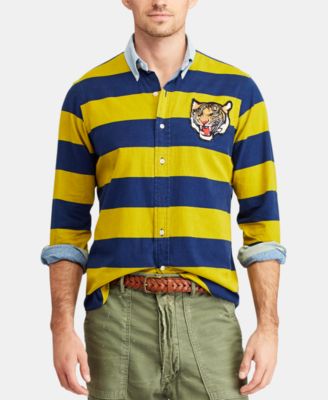 Tall Classic Fit Striped Rugby Shirt 