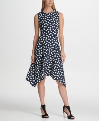 dkny polka dot dress