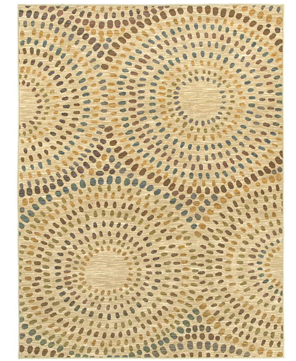 Shaw Living Area Rug, American Abstracts Collection 22100 Marco Beige