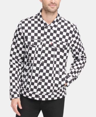 checkered trucker jacket