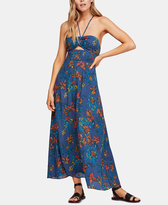 free people smocked maxi