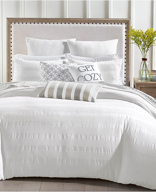 Charter Club Basket Stripe Bedding Collection Created For Macy S Reviews Bedding Collections Bed Bath Macy S