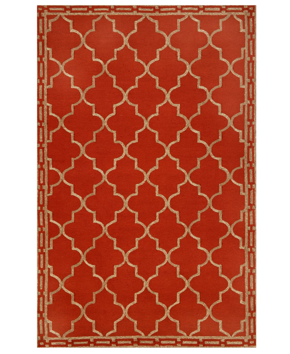 Liora Manne Area Rug, Indoor/Outdoor Promenade 1976/24 Floor Tile Red