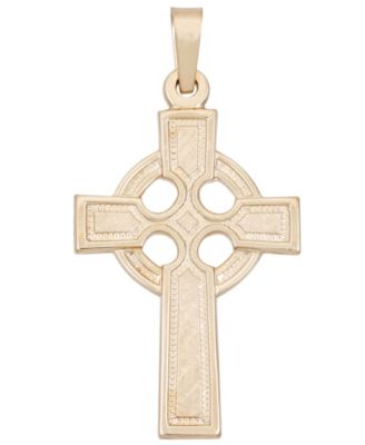 14k celtic cross