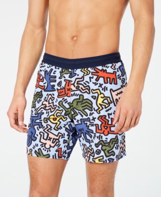 lacoste x keith haring shorts