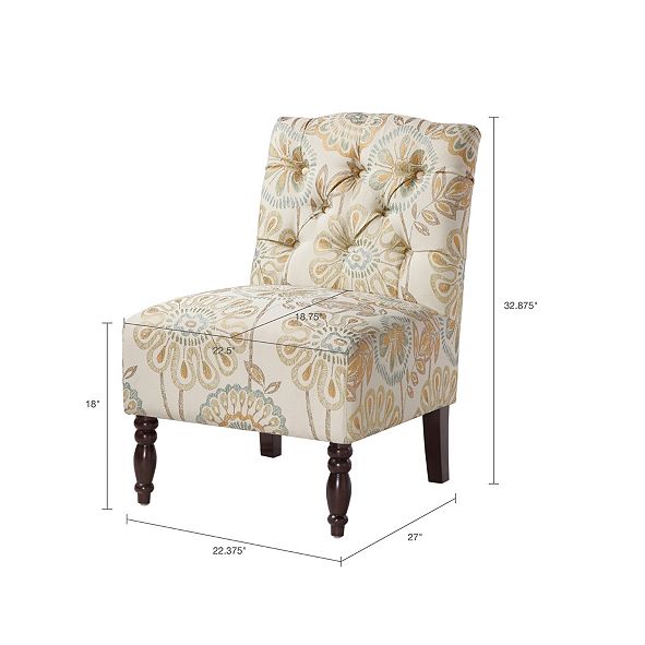 BLUSH & BRASS Cody Floral Fabric Accent Chair & Reviews - Chairs ...