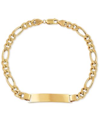mens 10k gold id bracelet