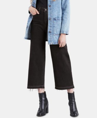 Mile High Wide-Leg Cropped Jeans 