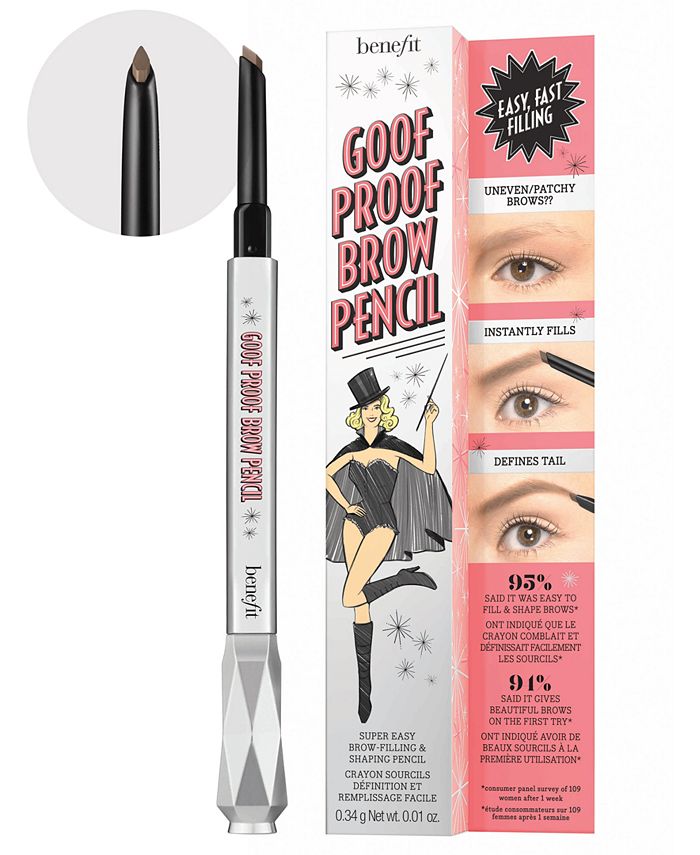 goof proof waterproof easy shape fill eyebrow pencil