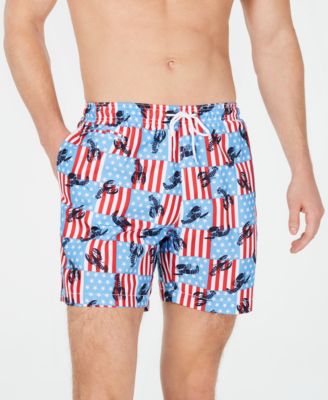 red white and blue swim trunks