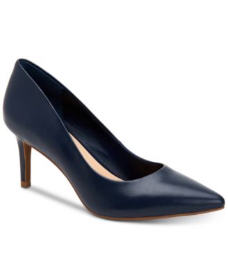 macys navy blue heels