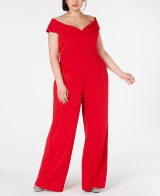 macy's plus size red dresses