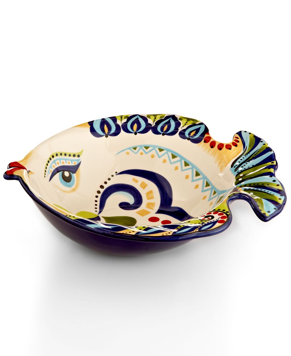 Espana Serveware, Bocca Geo Fish Cereal Bowl   Serveware   Dining