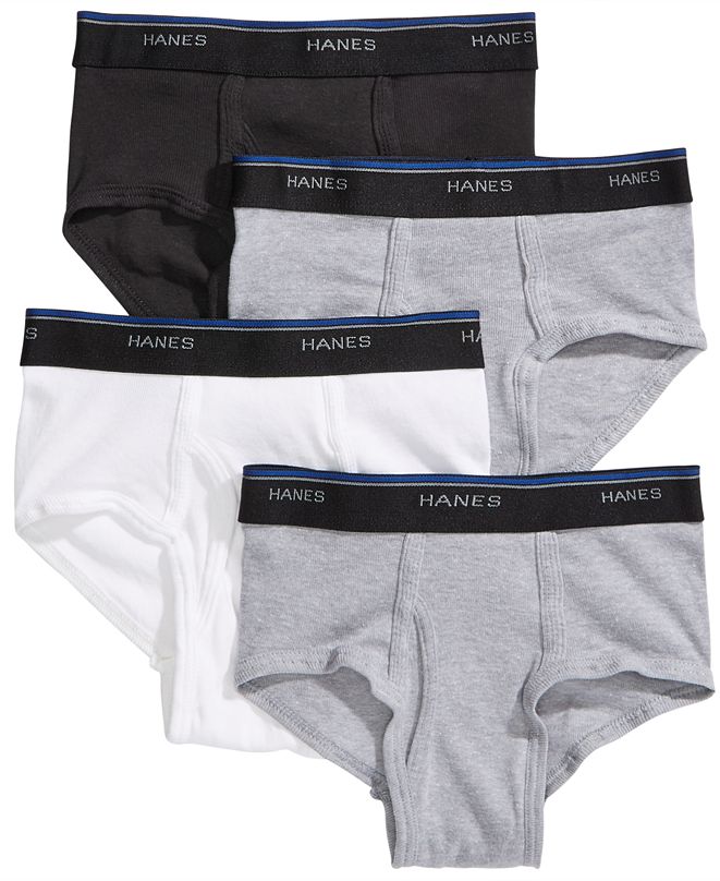 Hanes Big Boys 4-Pack Briefs & Reviews - Underwear & Socks - Kids - Macy's