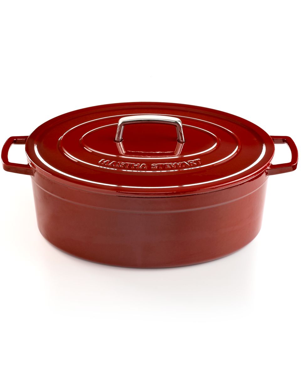 Martha Stewart Collection Collectors Enameled Cast Iron 8 Qt. Oval