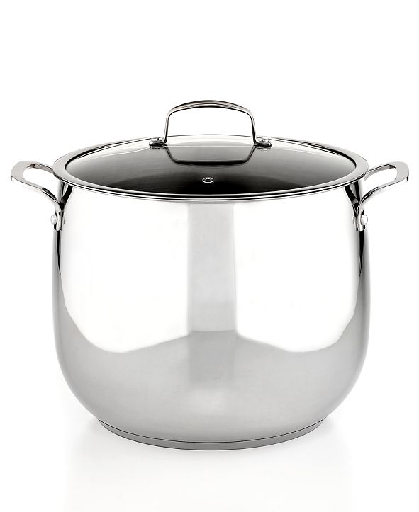 Belgique Stainless Steel 16 Qt. Stockpot, Created for Macy's & Reviews