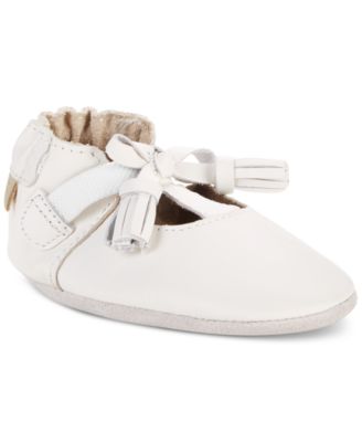 white soft sole baby shoes