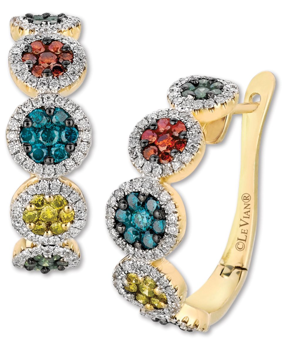 Le Vian Mixberry™ Diamond Circle Earrings (1 1/2 ct. t.w.) in 14k