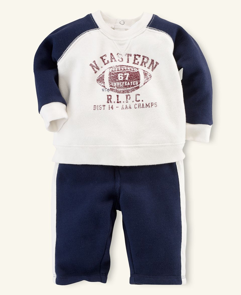 Ralph Lauren Baby Set, Baby Boys Fleece Graphic Shirt and Pants