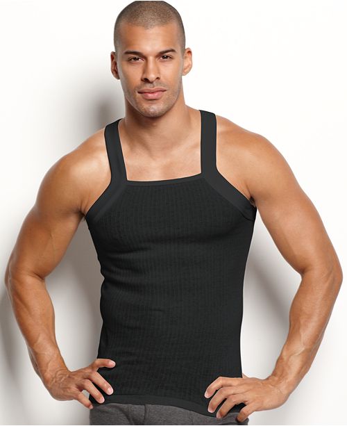 2 X Ist Men S Essential 2 Pack Square Cut Tank Reviews Underwear Socks Men Macy S