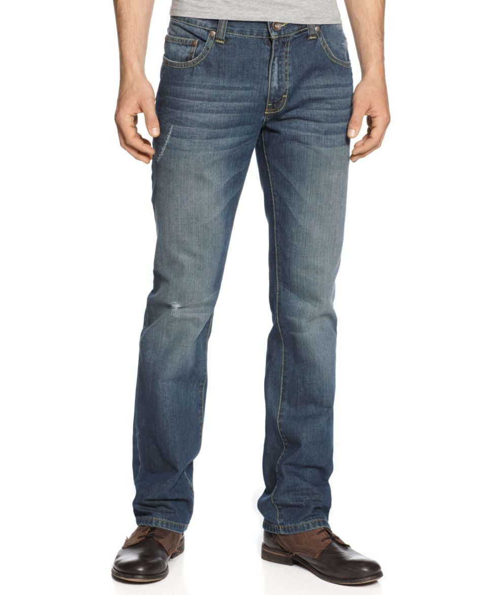 American Rag Jeans, Dusty Wash Straight Leg Jeans   Mens Jeans   