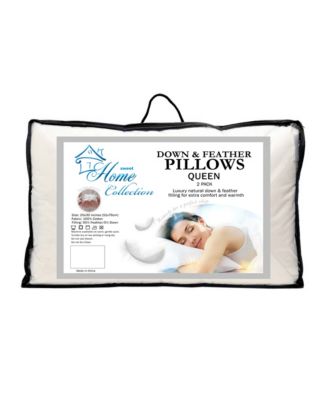 Набор подушек Sweet Home из смеси пуха и пера, 100% хлопок, Премиум-класса, 2 упаковки, Queen-size