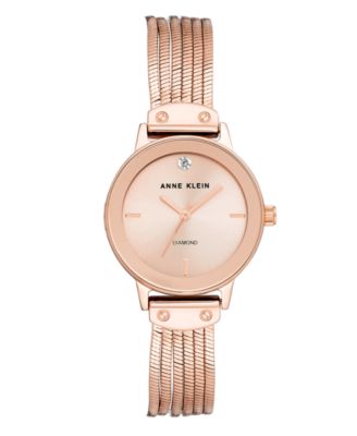 Часы Anne Klein с солнечным циферблатом и настоящими бриллиантами