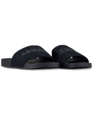 armani exchange slide sandals