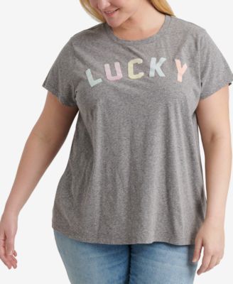 macys lucky brand plus size tops