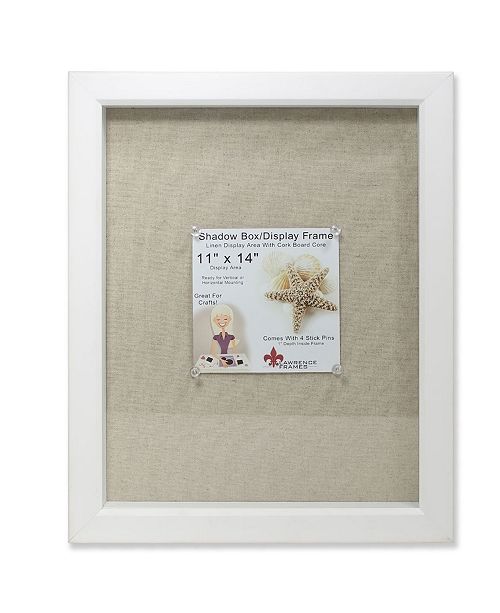 Lawrence Frames White Shadow Box Frame Linen Inner Display Board 11 X 14 Reviews Picture Frames Home Decor Macy S