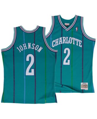 charlotte hornets jersey larry johnson