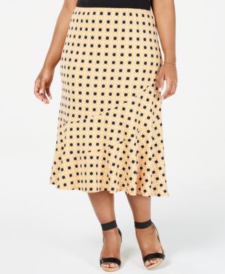 plus size midi skirts