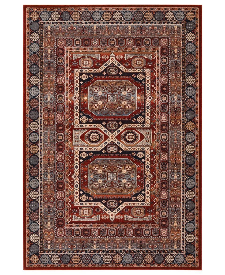 Couristan Area Rug, Timeless Treasures Maharaja Burgundy 46 x 66