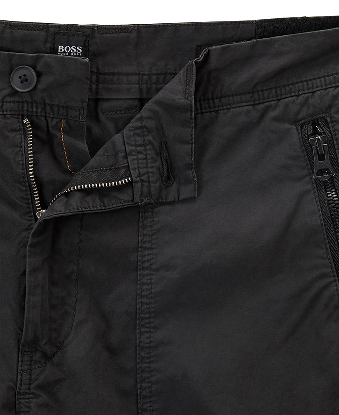 Hugo Boss BOSS Men's Sargo Tapered-Fit Cotton Cargo Trousers & Reviews ...