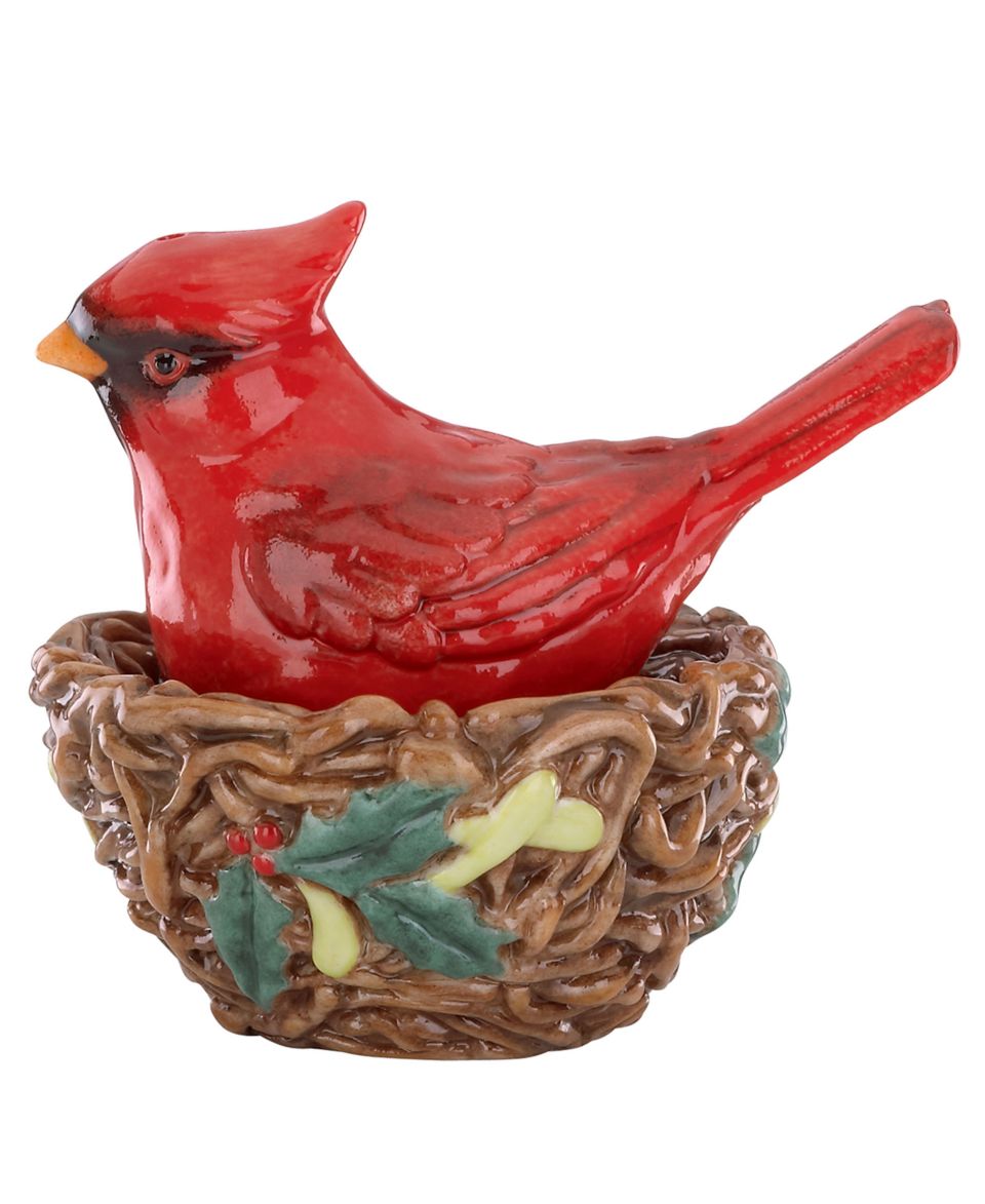 Lenox Dinnerware, Winter Greetings Nesting Cardinal Salt and Pepper