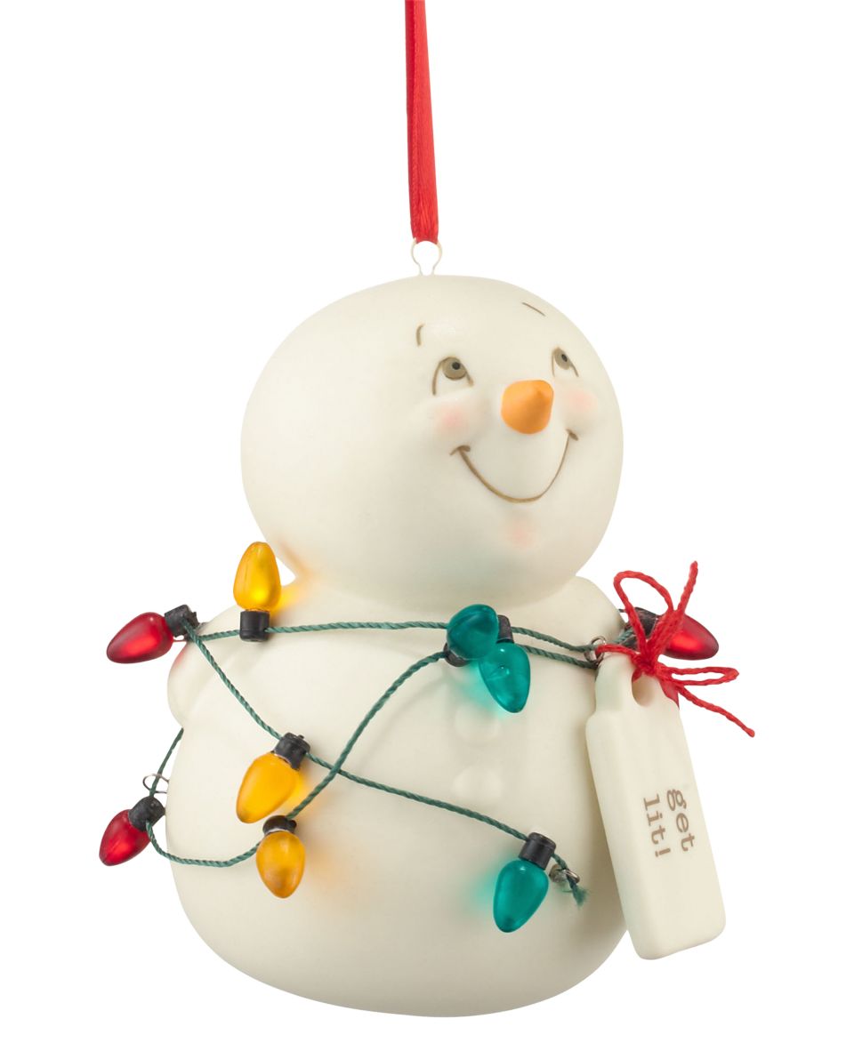 Department 56 Christmas Ornament, Snowpinions Get Lit Snowman