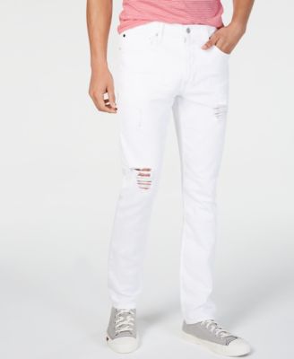white jeans mens ripped