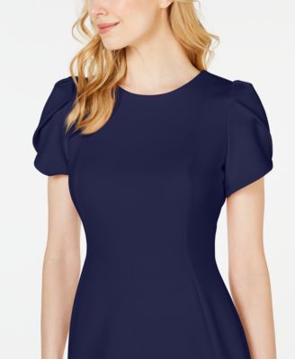 navy blue dress calvin klein