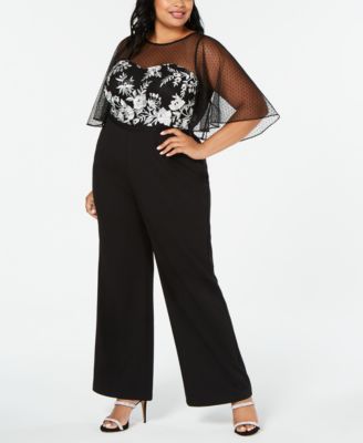 adrianna papell jumpsuit plus size