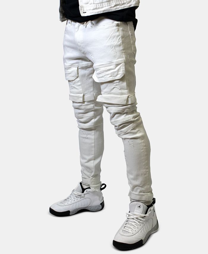 men's denim cargo pants