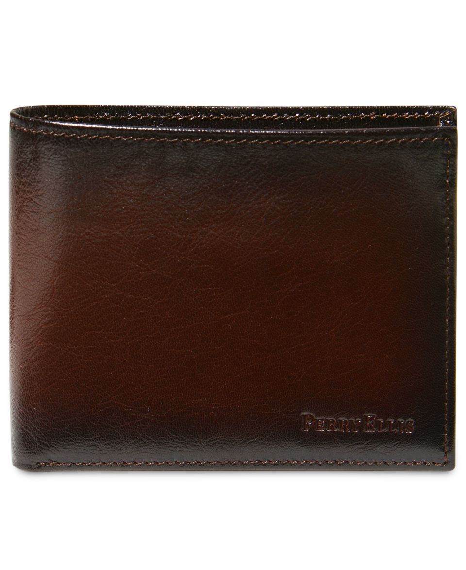 Tasso Elba Wallet, Leather Slim Billfold Wallet   Mens Belts, Wallets