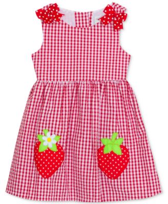 strawberry print dress girl