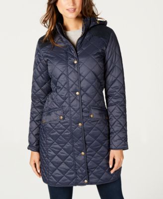 Barbour Burne Hooded Quilted Coat 