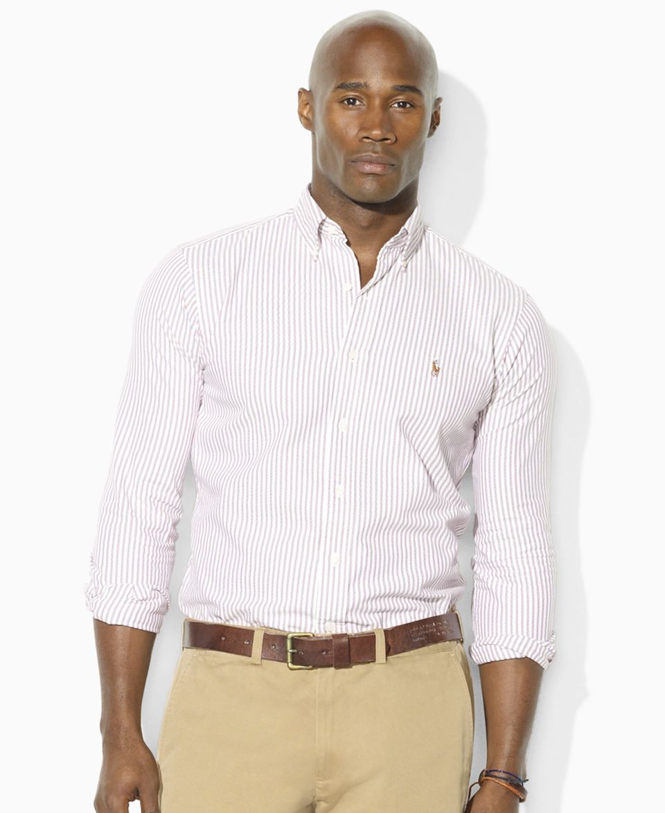 Polo Ralph Lauren Big and Tall Shirt, Custom Fit Linen Ranger Shirt