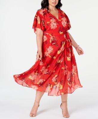 vince camuto floral maxi dress