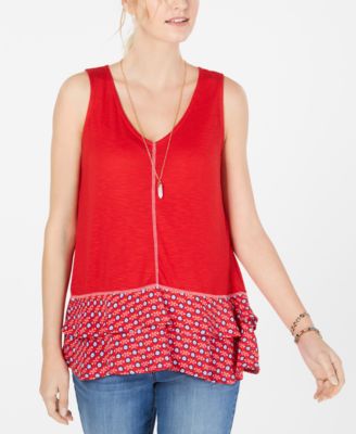 macys womens sleeveless tops
