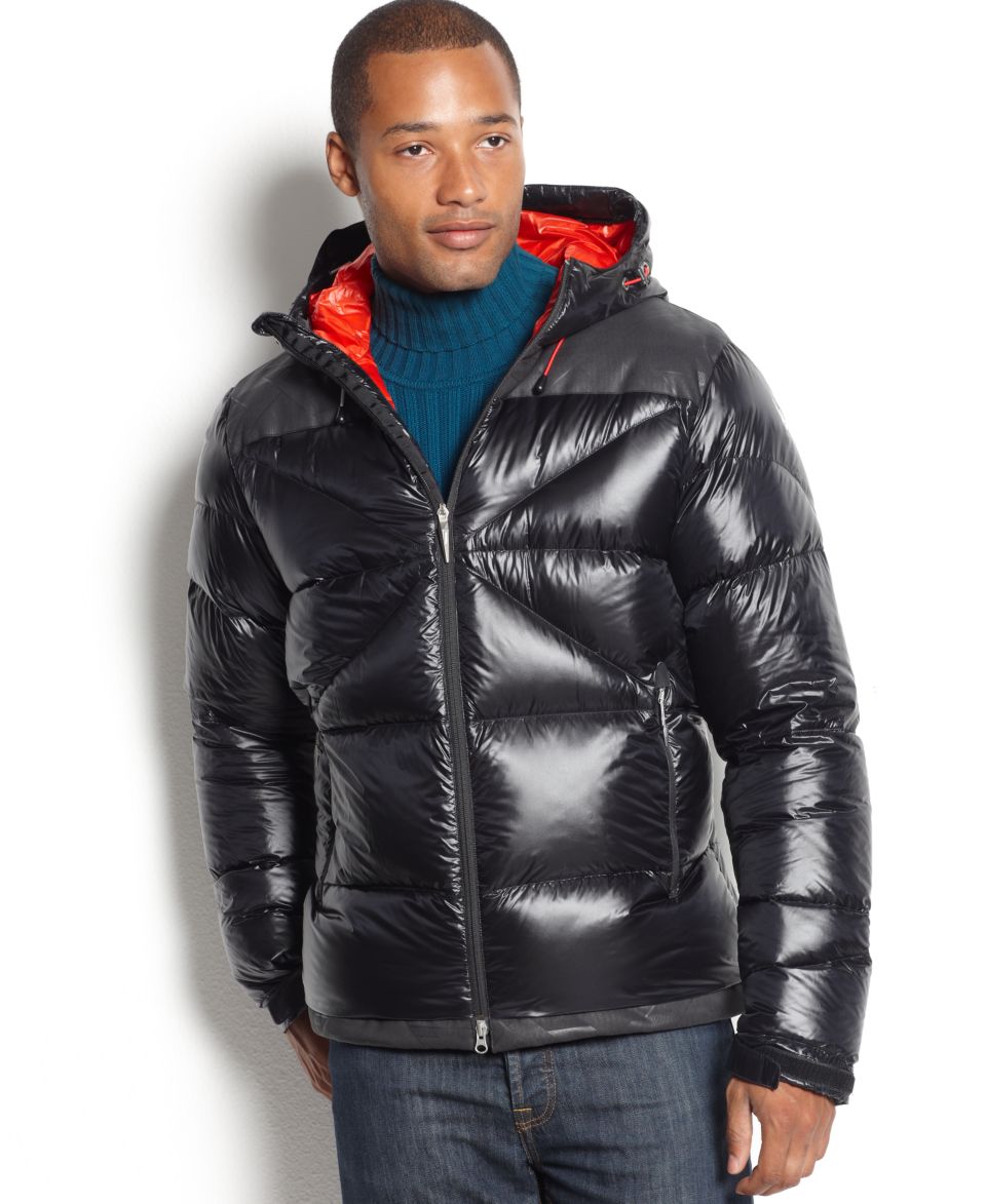 Spyder Puffer Jacket, 700 Fill Goose Down Hooded Jacket