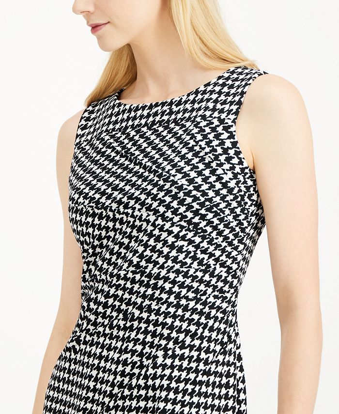 Calvin Klein Houndstooth Sheath Dress & Reviews - Dresses - Women - Macy's