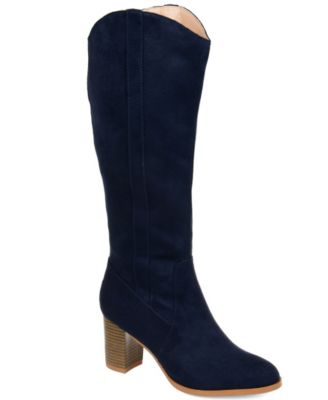 extra wide calf suede boots