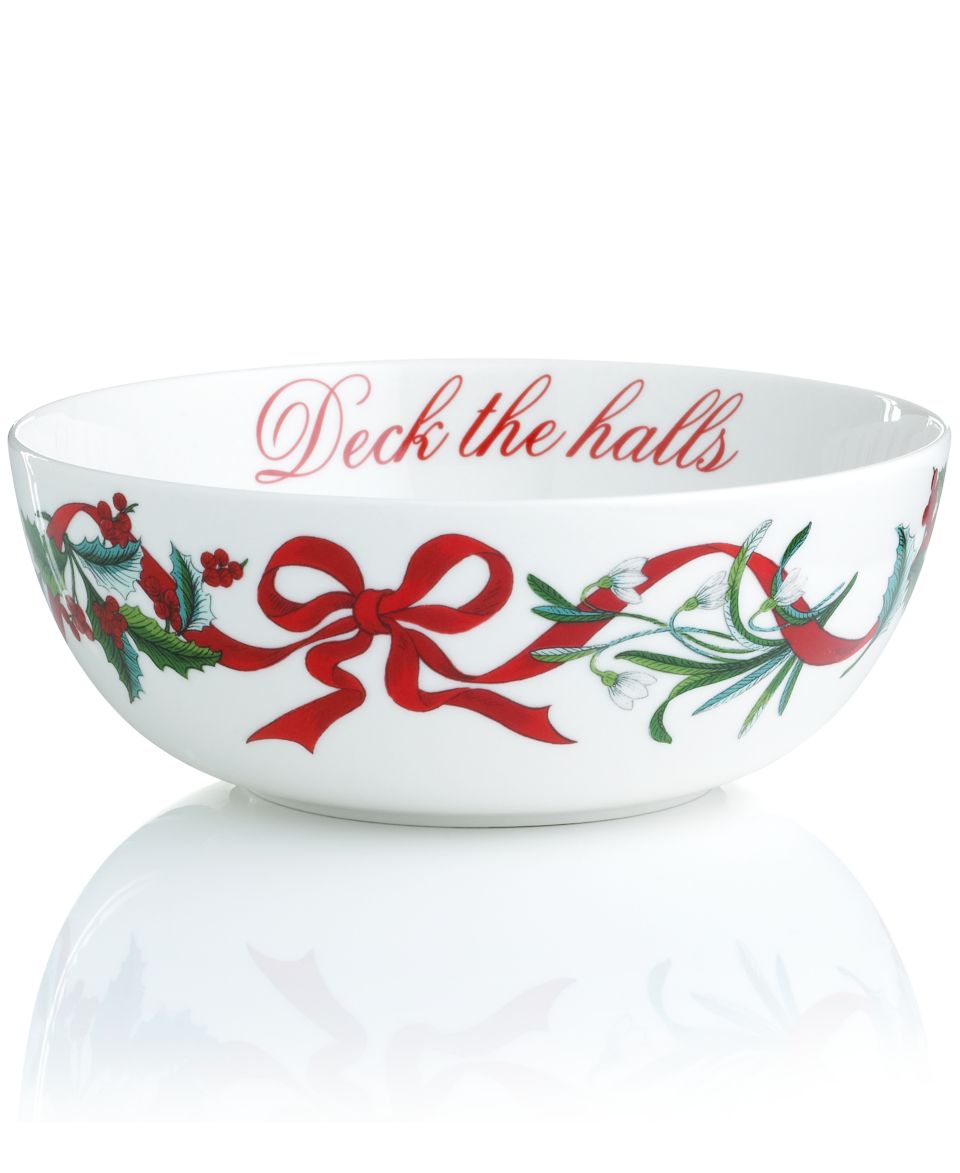 Martha Stewart Collection Serveware, 9 Holiday Garden Vegetable Bowl